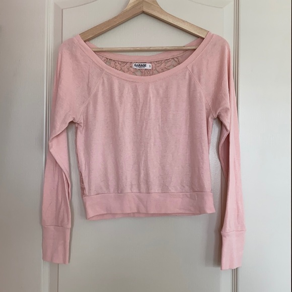 Pink Garage Long Sleeve w/ Lace Back - Picture 1 of 5